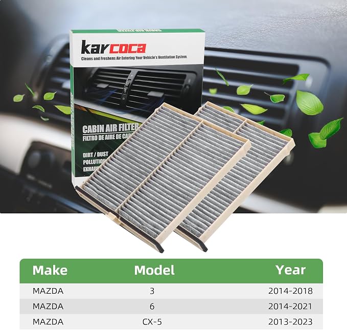 CF11811 Cabin Air Filter With Activated Carbon Compatible with CX5 2013-2024 - Image 6
