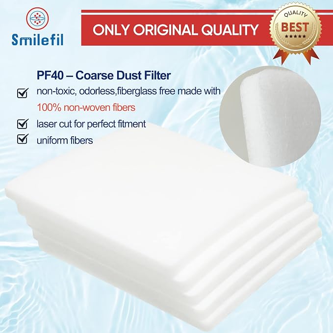 Smilfil 5 Pack PF40 Replacement Pre-Filter Pads Compatible - Image 5