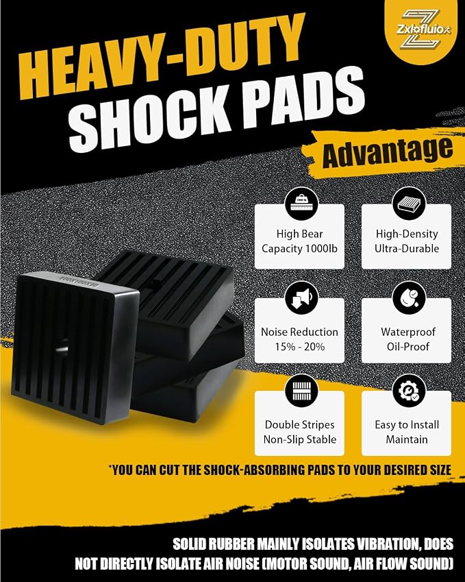 4 Pack Upgraded Double-Sided Groove Shock Pads - Image 2