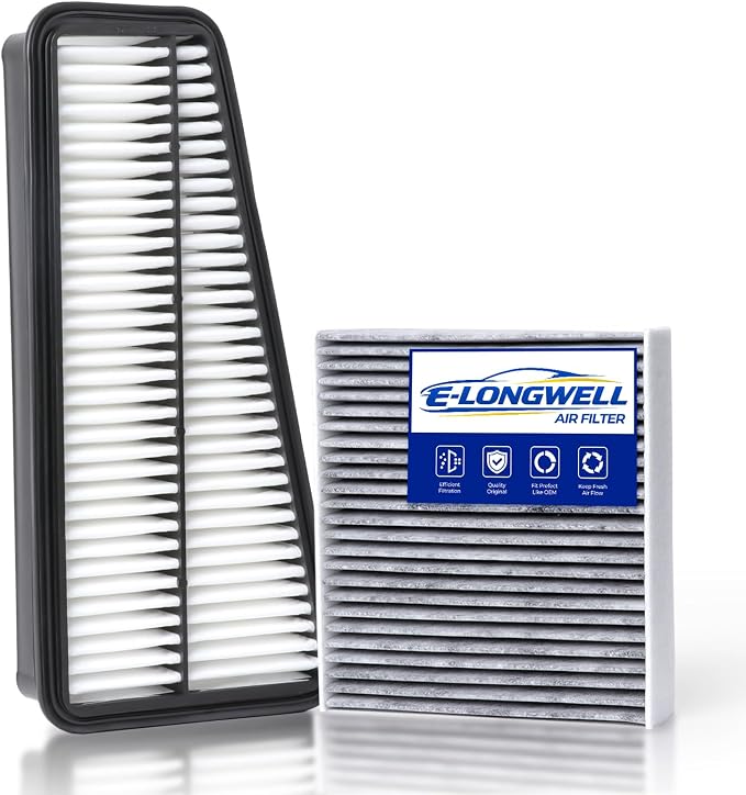 Cabin & Engine Air Filter Kit for 2005-2015 Tacoma 4.0L by E-LONGWELL