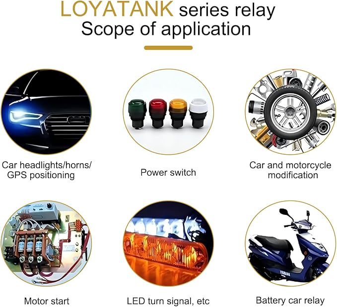 4 PCS Automotive 4-pin Waterproof Switch Starter Relay, Oil Pump Air - Image 4