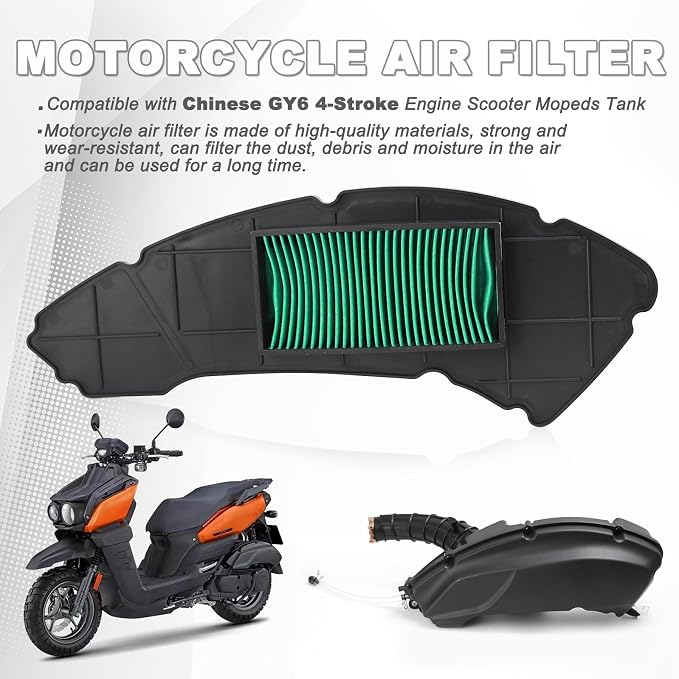 Minho Motorcycle Air Filter in Dry Filter Paper Material Compatible - Image 2