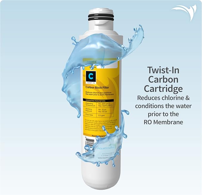 Aquatic Life Twist-In Reverse Osmosis Aquarium Water Filter Replacement - Image 3