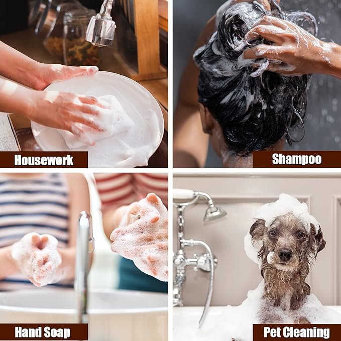 2 Oz Empty Foam Pump Bottle (12PCS) Travel Foaming Soap Dispenser for Hand Soap, Lash Shampoo Cleanser (Amber)