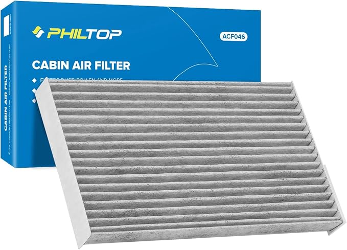 PHILTOP HEPA Cabin Air Filter w/Activated Carbon, Compatible by PHILTOP