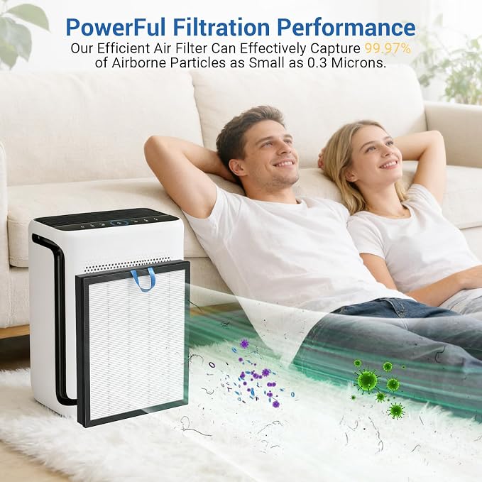 2 Pack Vital 200S Replacement Filter Set, H13 True HEPA Filter - Image 3