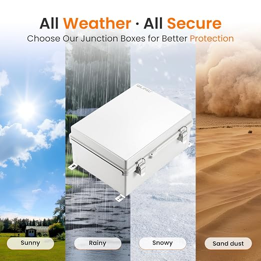 QILIPSU Outdoor Electrical Box, 11.4"x7.5"x5.5" Waterproof Junction Box IP67 - Image 5