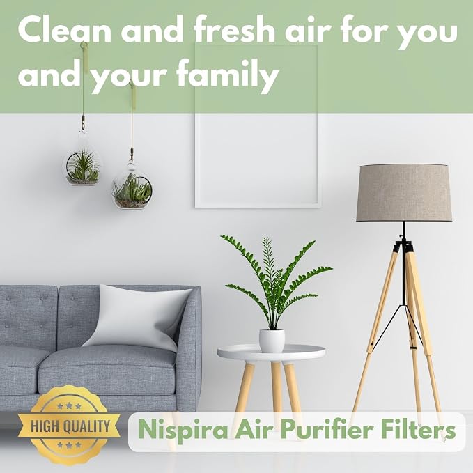 Nispira True HEPA Filter with 4 Pre-Carbon Filters Compatible with Whirlpool - Image 7
