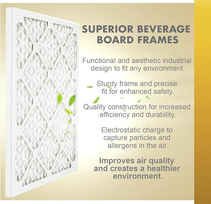 Proairtek AF14251M08SWH Model 14x25x1 Air Filter, MERV 8; Ideal - Image 4