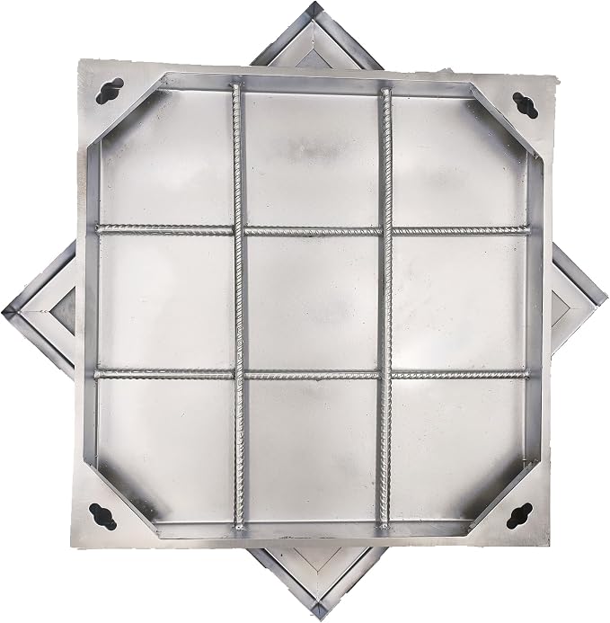 20x20 in Invisible Stainless Steel Manhole Cover and Frame by MOSINSBO