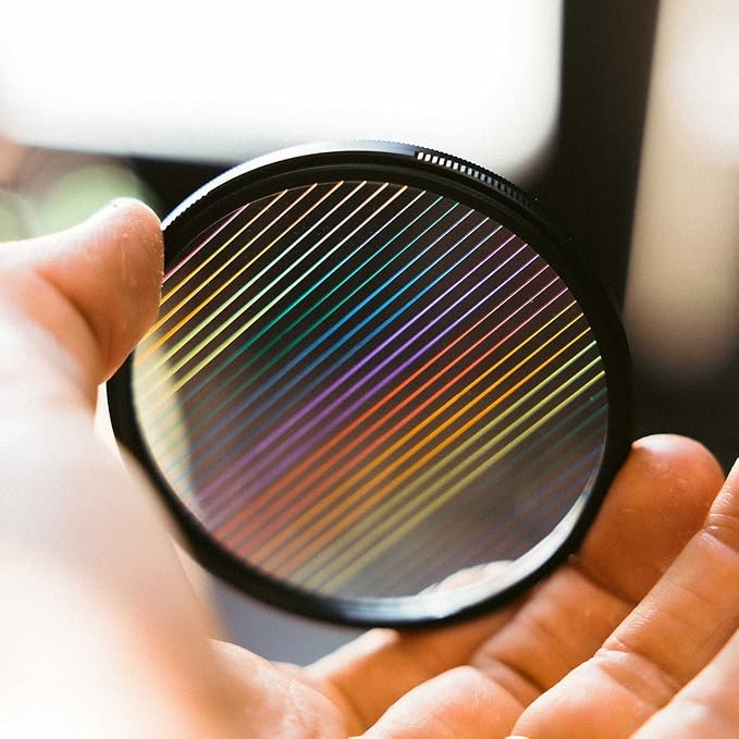 Prism Lens Filter 82mm Starlight Glare Filter Anamorphic Lens Flare Effect by KOGJAERS