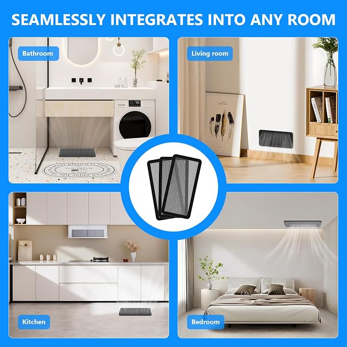 Magnetic Vent Screen Mesh Covers 3 Pack -5.5x12, Air Vent Filters - Image 8