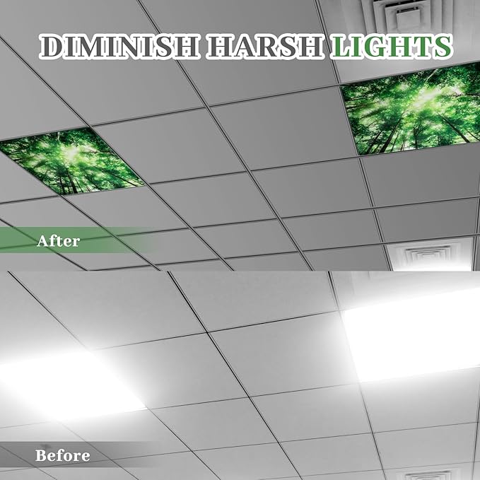 VIHOSE 4 Pcs 2 x 2 Feet Fluorescent Light Covers - Image 3