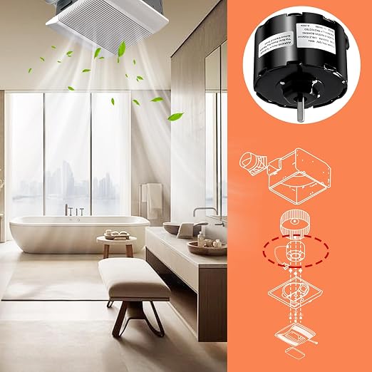 Hiorucet JA2C028G Bathroom Exhaust Fan Motor Replacement - Image 7