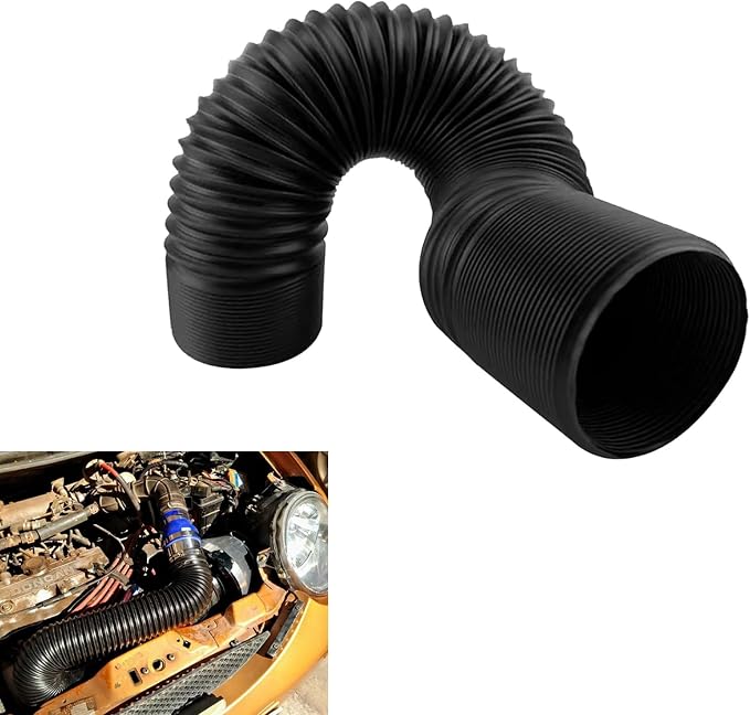 Car Air Intake Pipe, 2.5" Leak-proof Bendable Feed Expansion Hose by Unknown