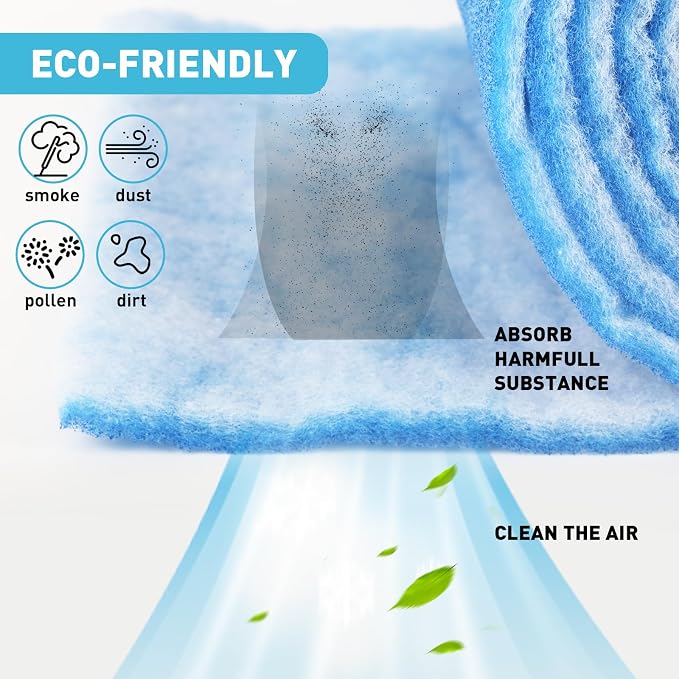 12"×140" Air Vent Filter for Home, AC & Floor Register Filter, MERV 8 - Image 4