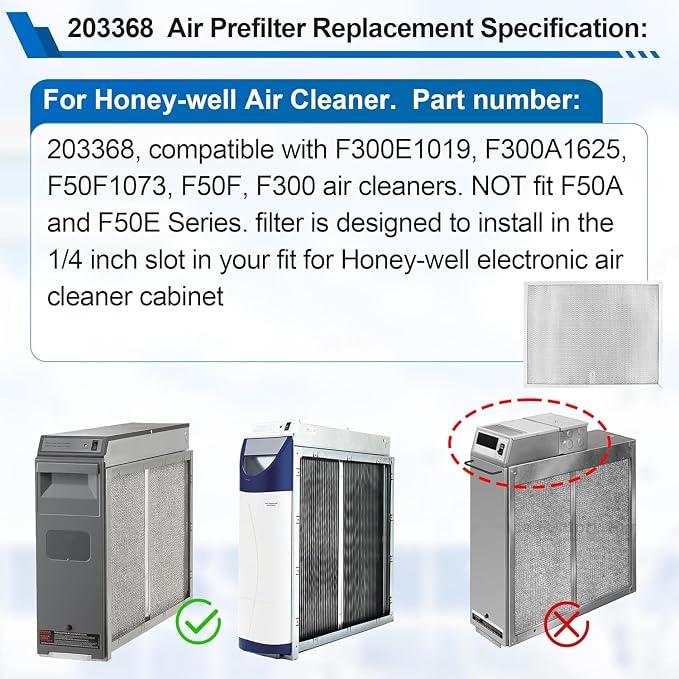 203368 F50F F300 Air Prefilter Replacement - Image 3