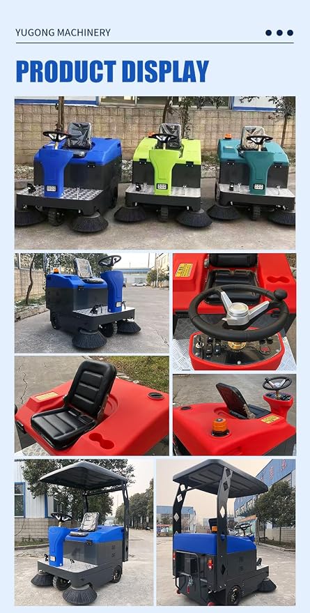 Electric Road Sweeper, Industrial Plant Sweeper, Heavy-Duty Floor Cleaner - Image 7