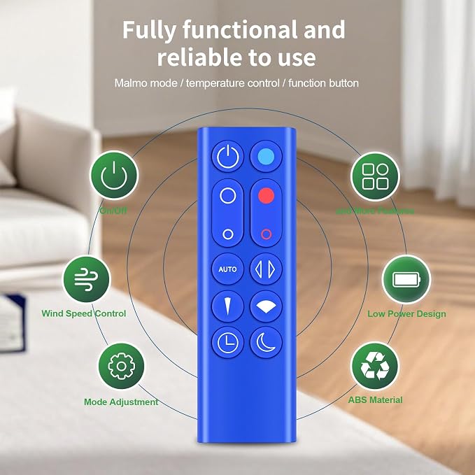 New Replacement Remote Control for Dyson HP02 HP03 Hot + Cool Fan Heater Tower - Image 4