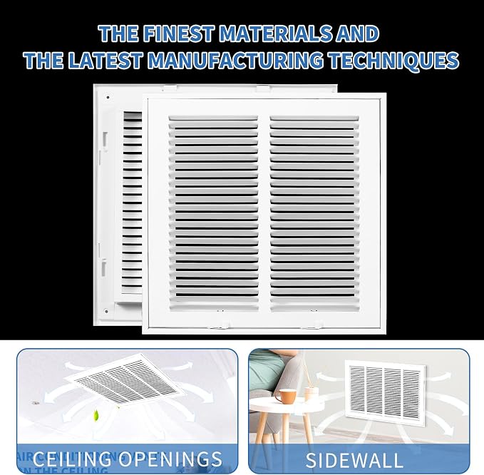 14x14 Return Air Grille, Return Air Vent Cover - Image 5