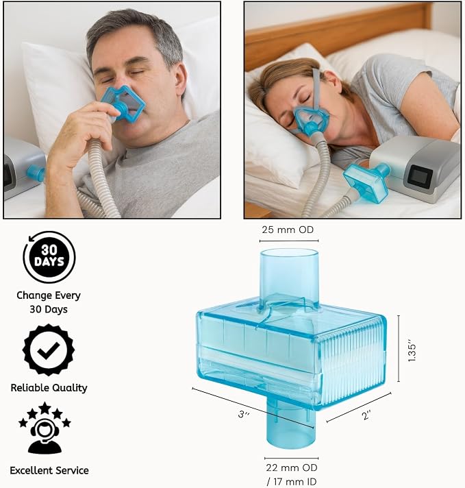 Nispira CPAP Inline HEPA Filters, Compatible - Image 4