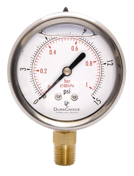 2-1/2" Oil Filled Pressure Gauge by DirectMaterial