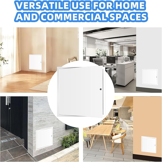 16" x 16" Metal Access Panel, 1MM Thickened Access Panel for Drywall, Aluminum Access Panel for Walls and Ceilings, Rust-Resistant and Easy-to-Install Drywall Access Panel