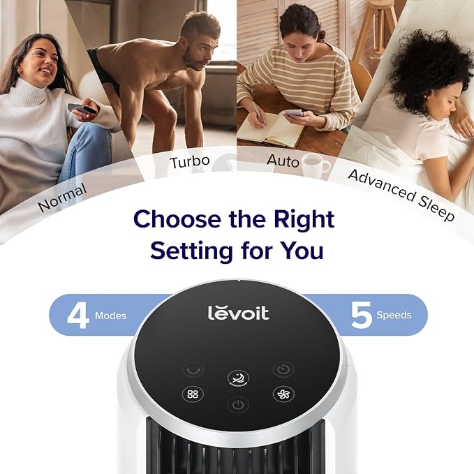LEVOIT Tower Fan for Bedroom, 90° Oscillating Standing Fan - Image 4