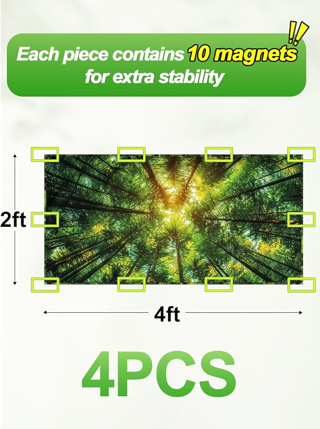 Fluorescent Light Covers with 10 Strong Magnets - Image 5
