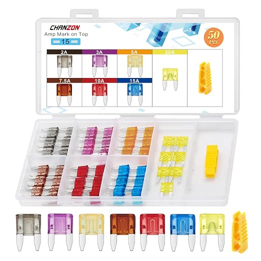 Chanzon UL Listed ATM APM Mini Blade Fuse Assorted by Chanzon
