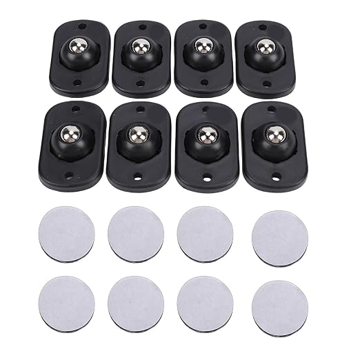 FTVOGUE 8 Pcs Self Adhesive Caster Wheels Appliance Roller Furniture Casters - Image 3