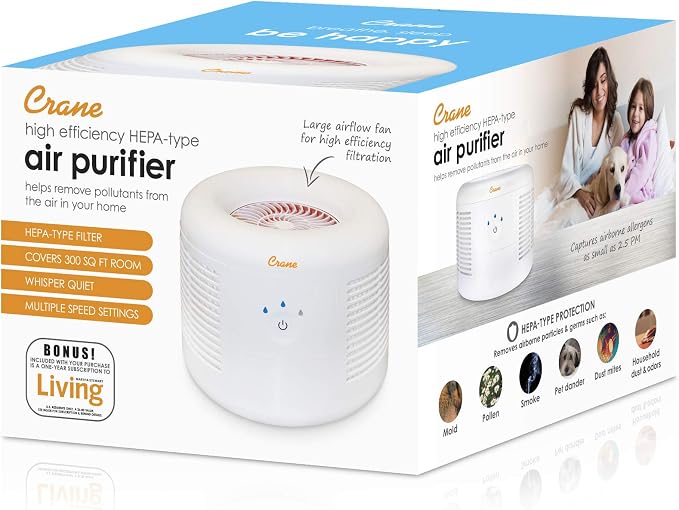 Crane HEPA Air Purifier, Air Purifiers - Image 9