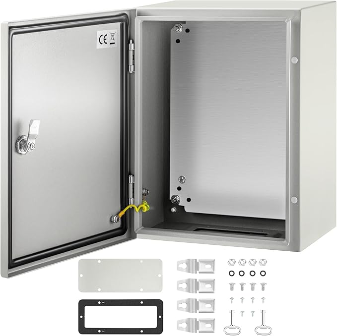 VEVOR NEMA Steel Enclosure, IP66 Waterproof & Dustproof, Outdoor/Indoor by VEVOR