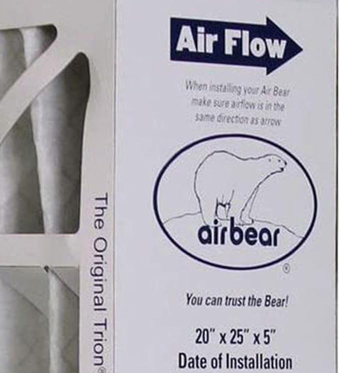 Trion 255649-102 Air Bear 20 x 25 x 5 Inch MERV 8 High Performance Air Purifier - Image 6