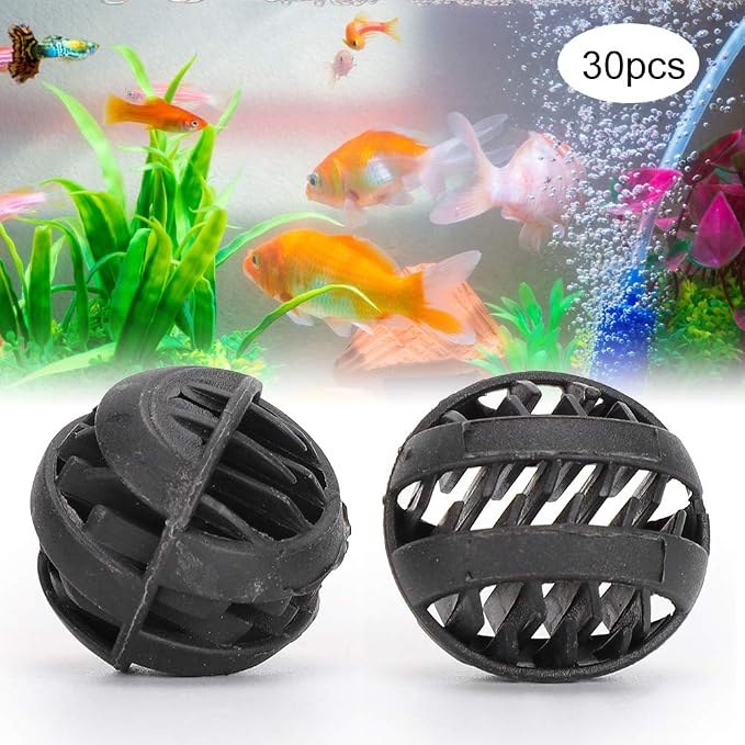 30 Pack Biofiltration Filter Balls, Removes and Nitrites, Reusable Plastic - Image 5