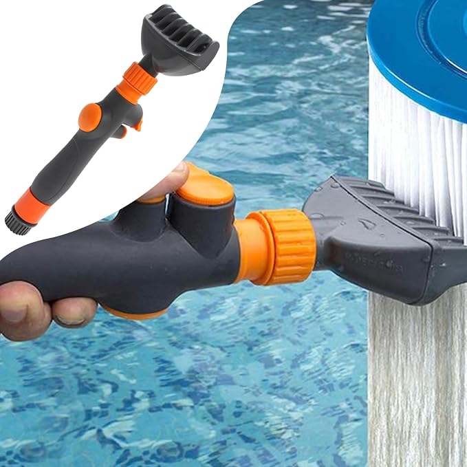 Pool Filter Cartridge Cleaner Tool | Quick Handheld Heavy Duty Cleaning Brush - Image 3