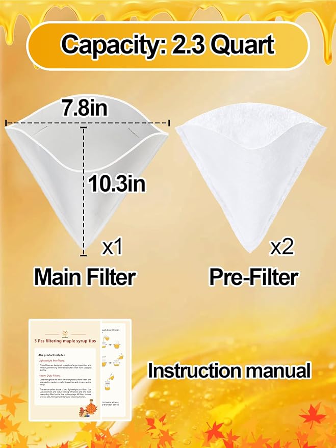3pcs 2.3 Quart Maple Syrup Filter - Image 6