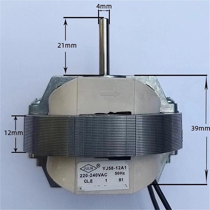 AC Motor Long Shaft Durable for Heaters Air Cleaners Accessories YJ5812 2400rpm - Image 4