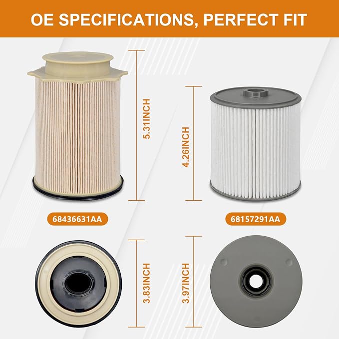 Marsram Fuel Filter for Ram 2500 3500 4500 5500 6.7 Cummins Diesel, Fuel - Image 4