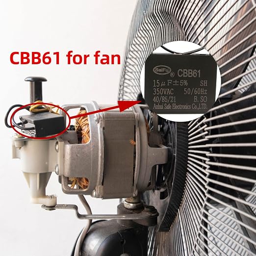 CBB61 Capacitor 15uf 350V AC Ceiling Fan 2 Wire 50/60Hz - Image 4