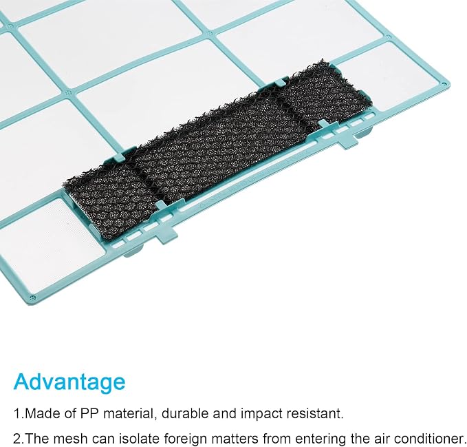 PATIKIL 13.58" x 10.83" Air Conditioner Air Filter, Plastic Air Filtering - Image 4