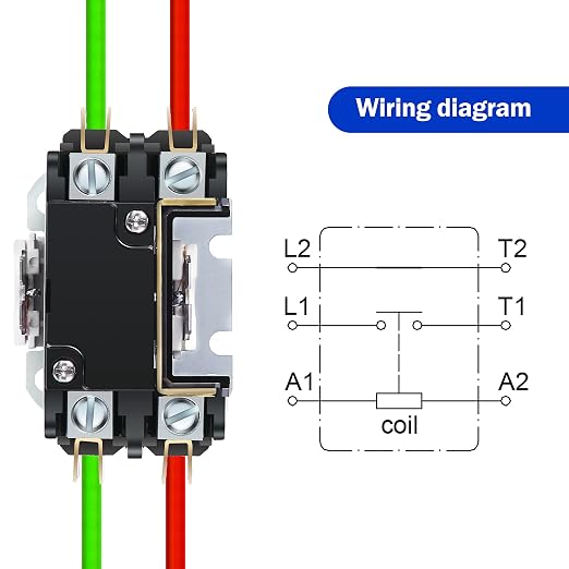 Dreyoo 24V Coil 1 Pole Air Conditioner Contactor, UL Certified Carrier HVAC - Image 3