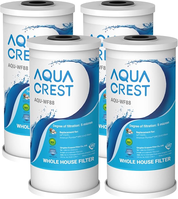 AQUA CREST FXHTC Whole House Water Filter, Well Water Filter Replacement by AQUACREST