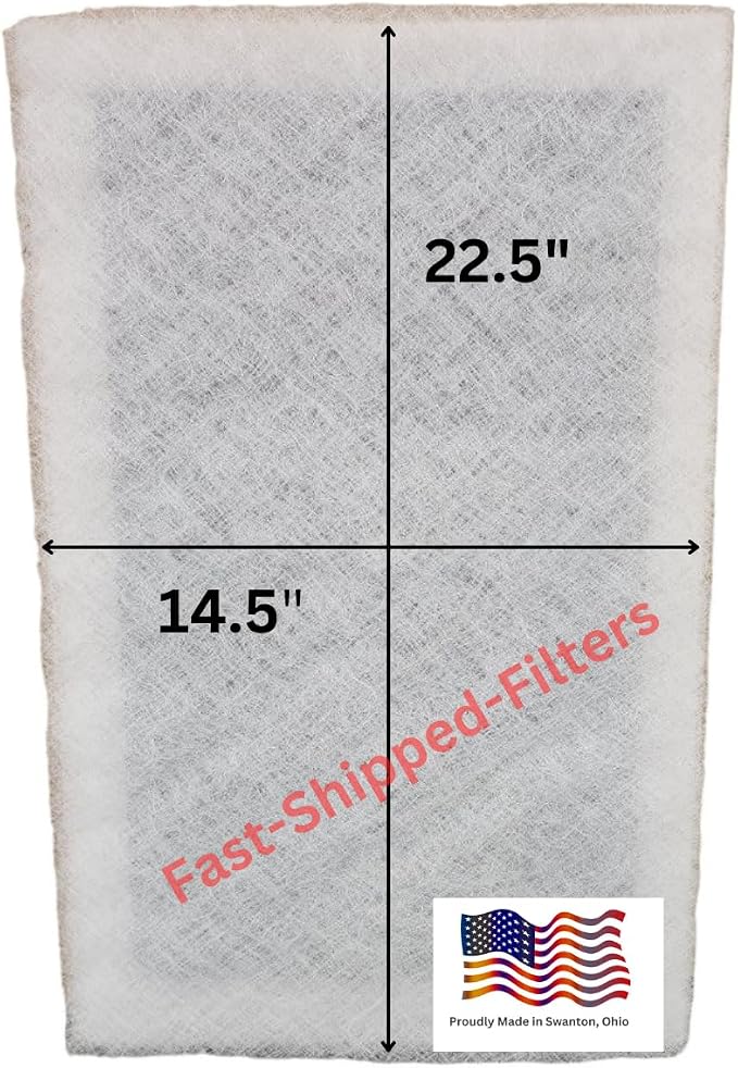 Fast-Shipped-Filters 1 Pack 16x25 Replacement Filter Pads Designed to Fit by Unknown