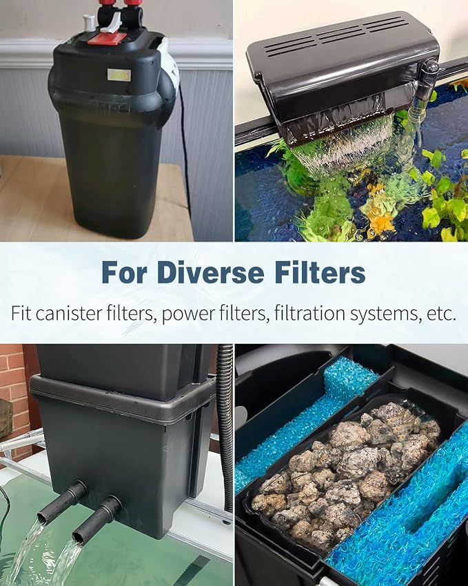 Pawfly 8 Pcs Aquarium Filter Media Bags, Fish Tank Coarse Mesh Bag - Image 7