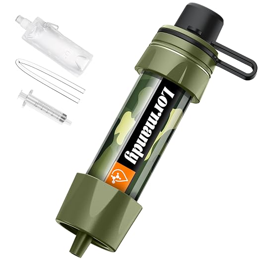 Straw Water Filter by Lormandy