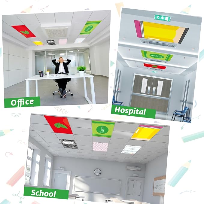 8Pcs First Day of School Fluorescent Light Covers - Image 5