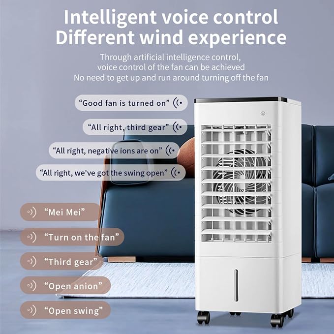 Portable Air Conditioners 9L Evaporative Air Cooler LED Display Windowless - Image 3