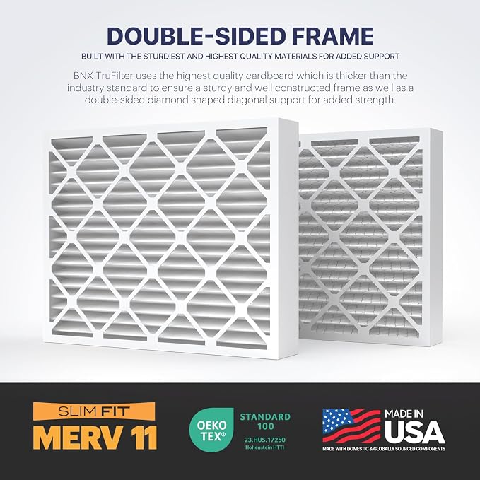 BNX TruFilter 20x25x4 MERV 11 Air Filter 2-Pack - Image 5