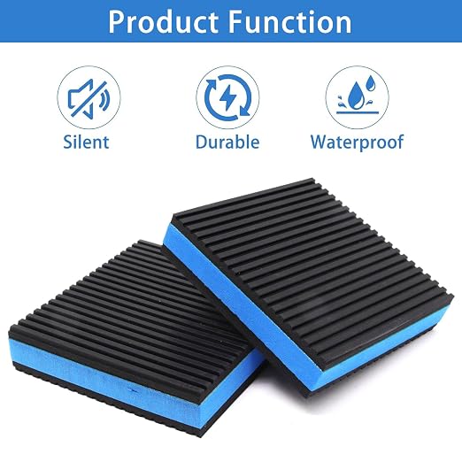 4 Pack 4"x4"x7/8" Rubber Anti Vibration Pads - Image 4